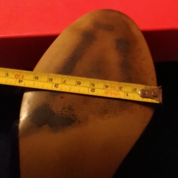 Nine West Black Open Toe Bootie Heels Size 13m - Picture 8 of 9